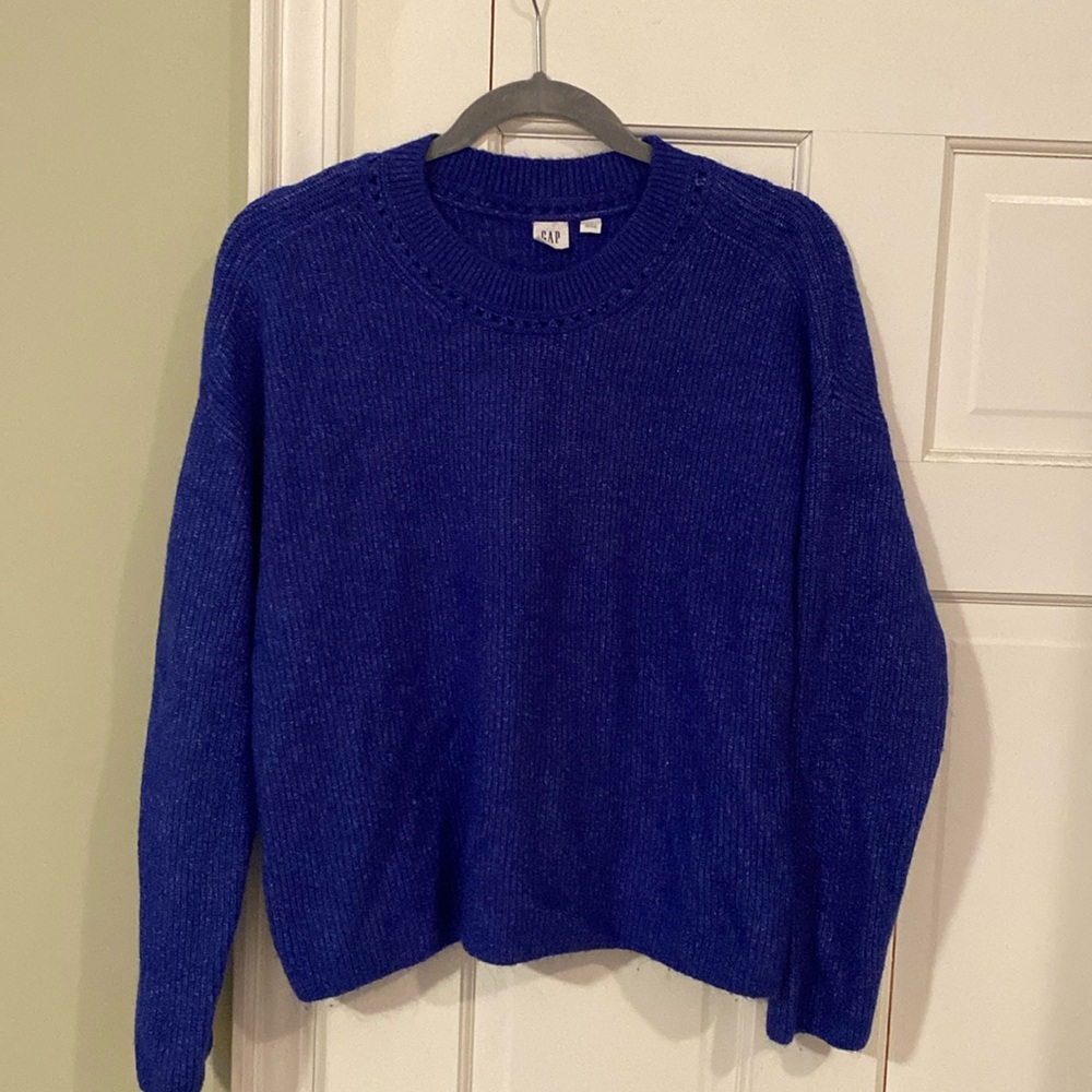 Deep blue sweater